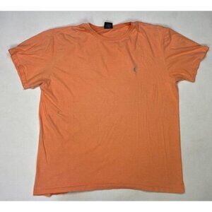 VINTAGE Polo Ralph Lauren Blank T-shirt Men XL Pastel Orange Pony